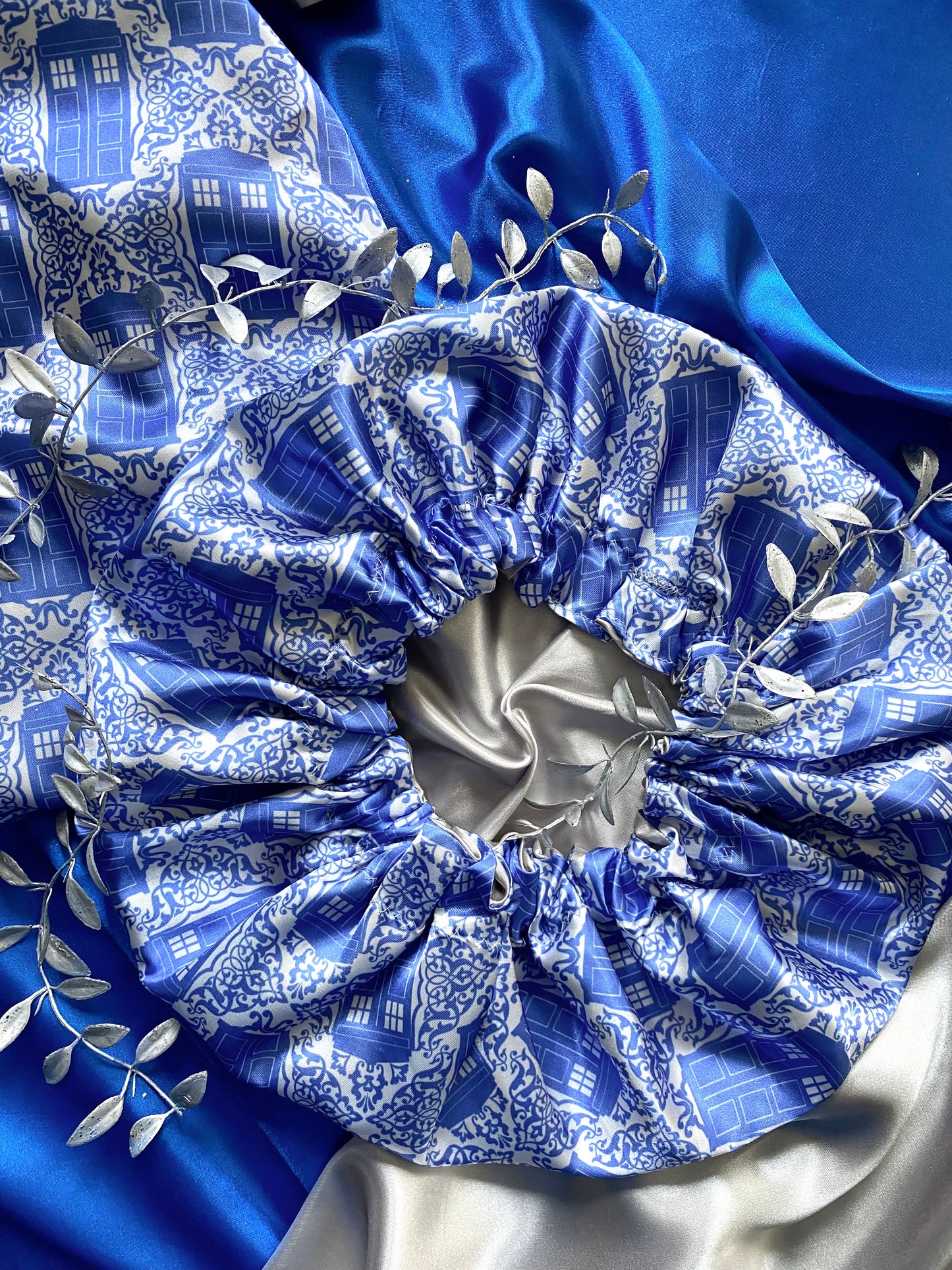 Timey Wimey Satin Bonnet