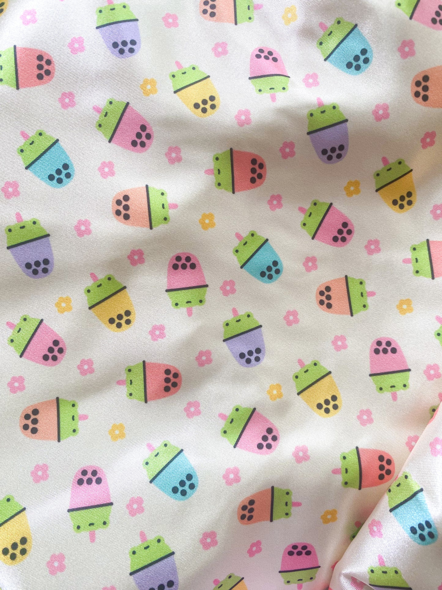 Boba Hop Buddies Satin Bonnet
