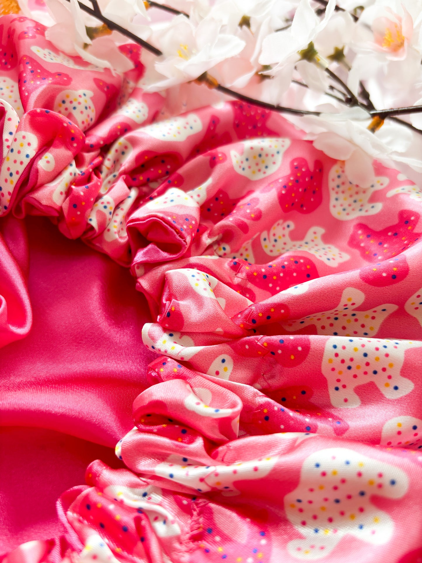 Circus Snacks Satin Bonnet -- Birthday 2024 Collection