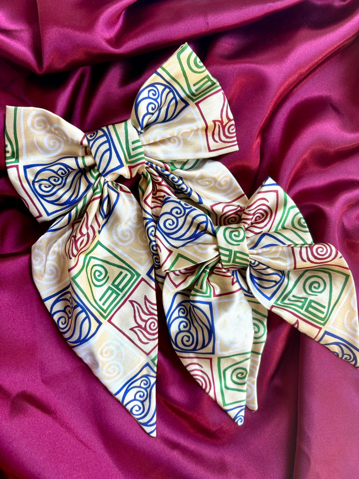 4 Nations Satin Hair Bow