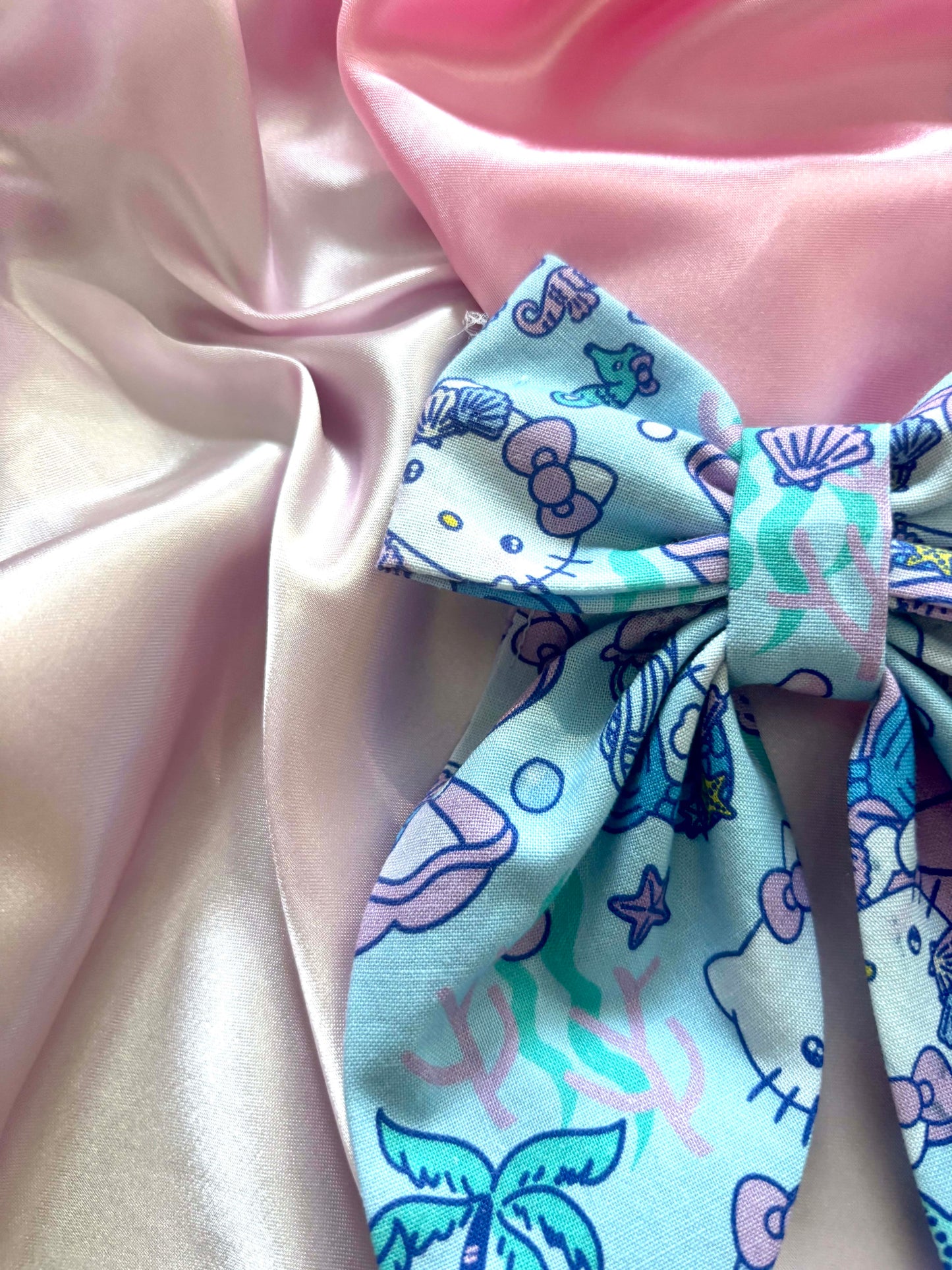 Gatito Tropical Cotton Hair Bow (Medium)