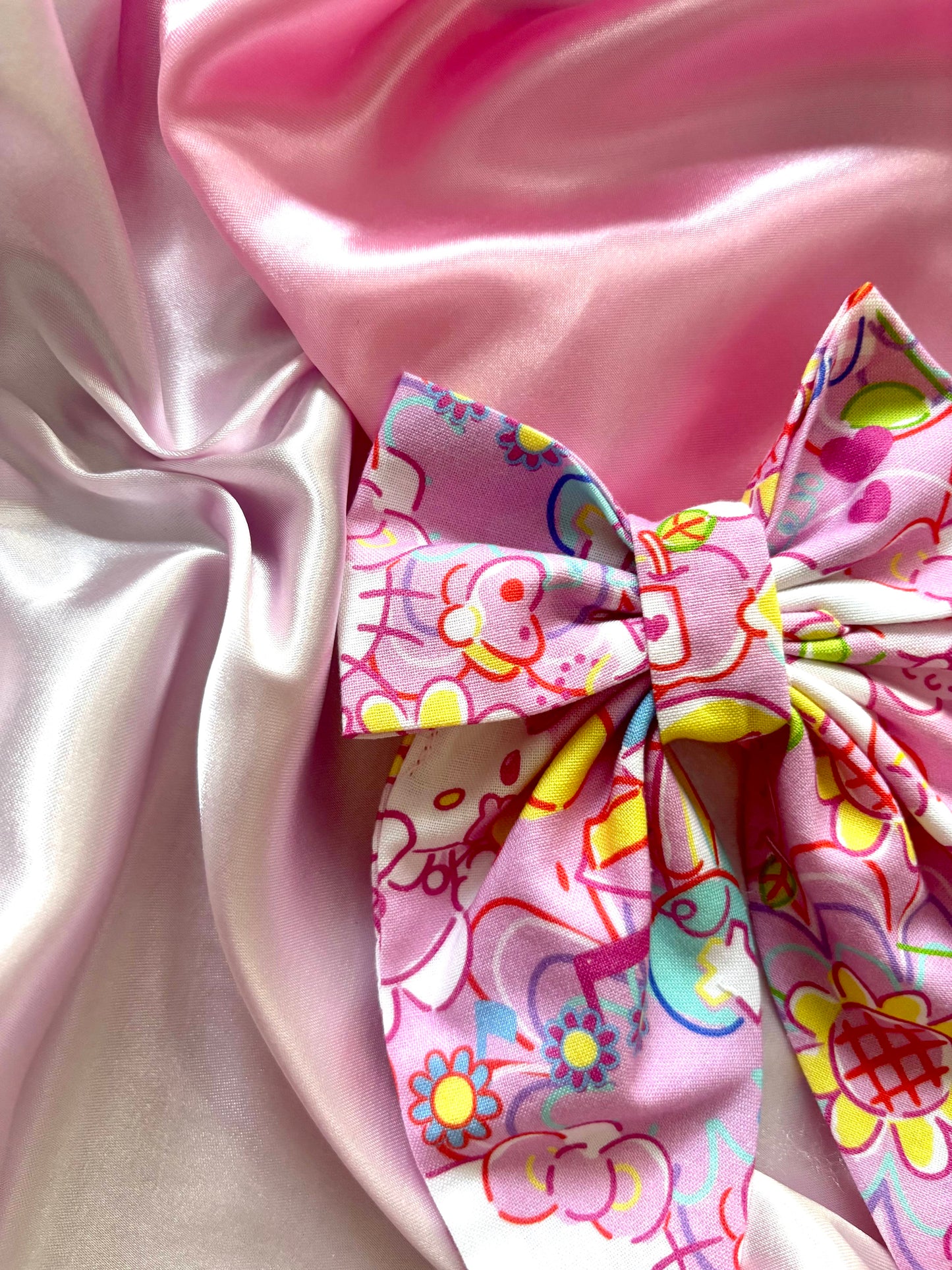 Hello Summer Cotton Hair Bow (Medium)