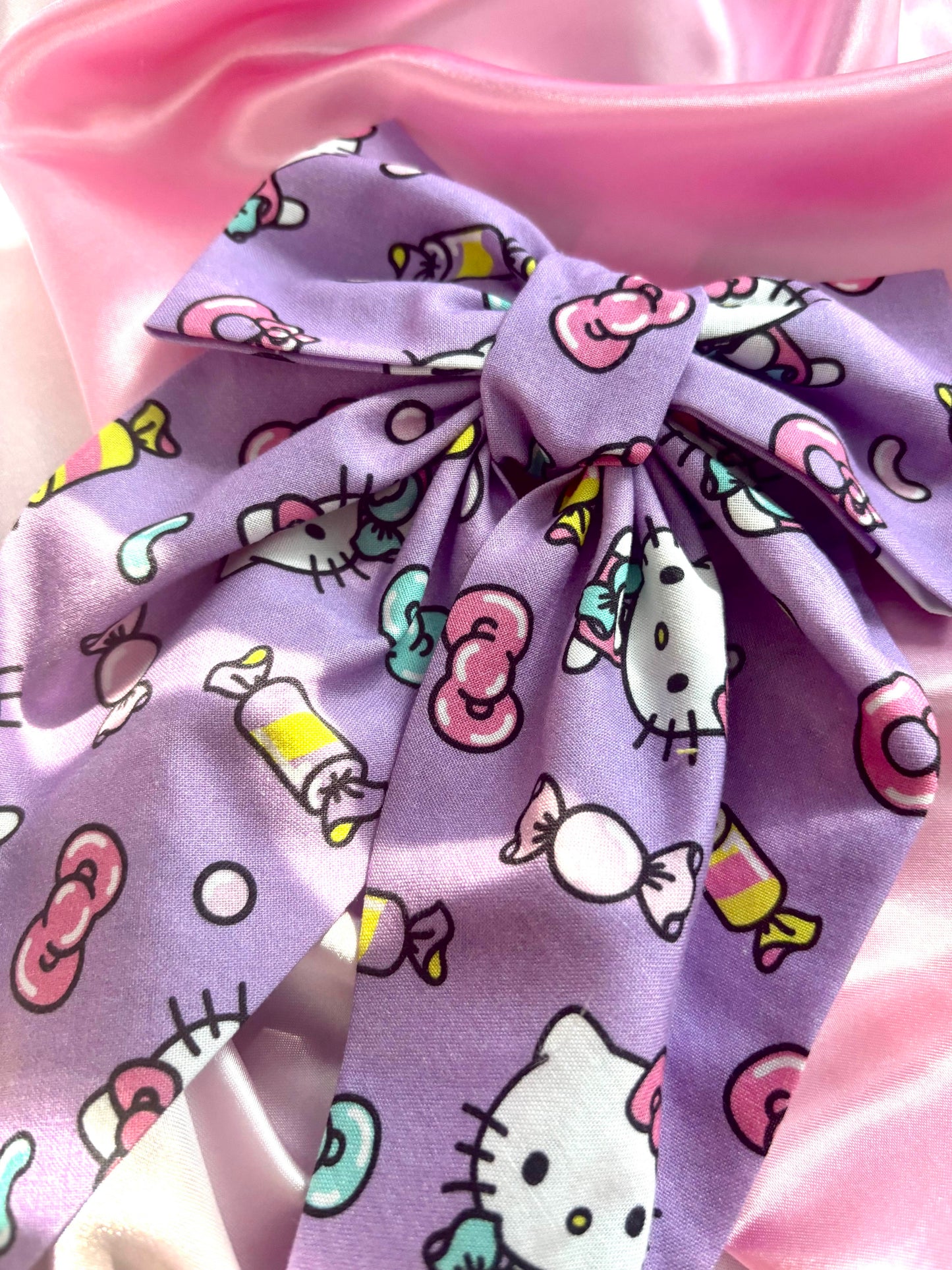 Hola Gatito Cotton Hair Bow (Large)
