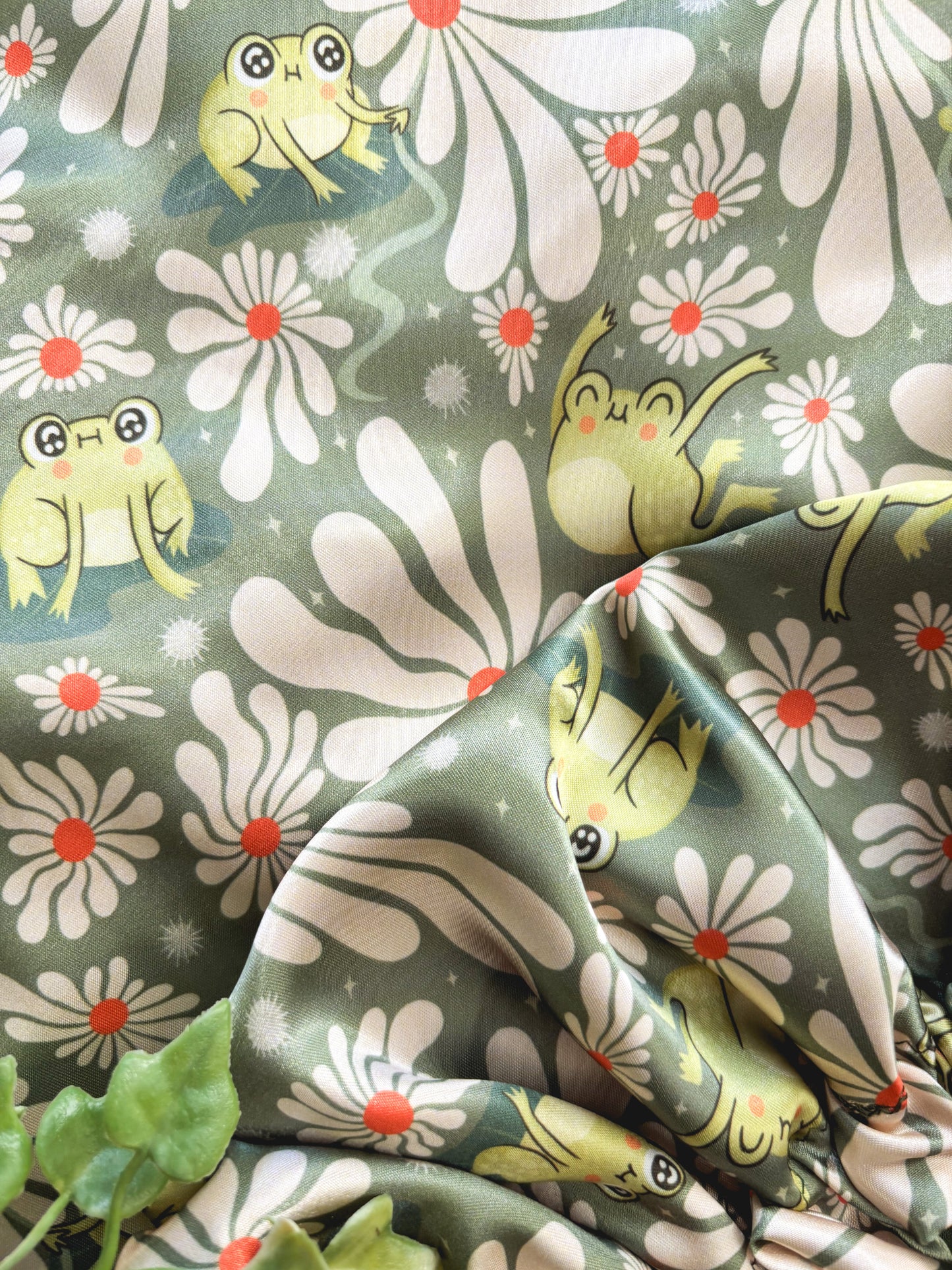 Hoppy To Be Here Satin Bonnet