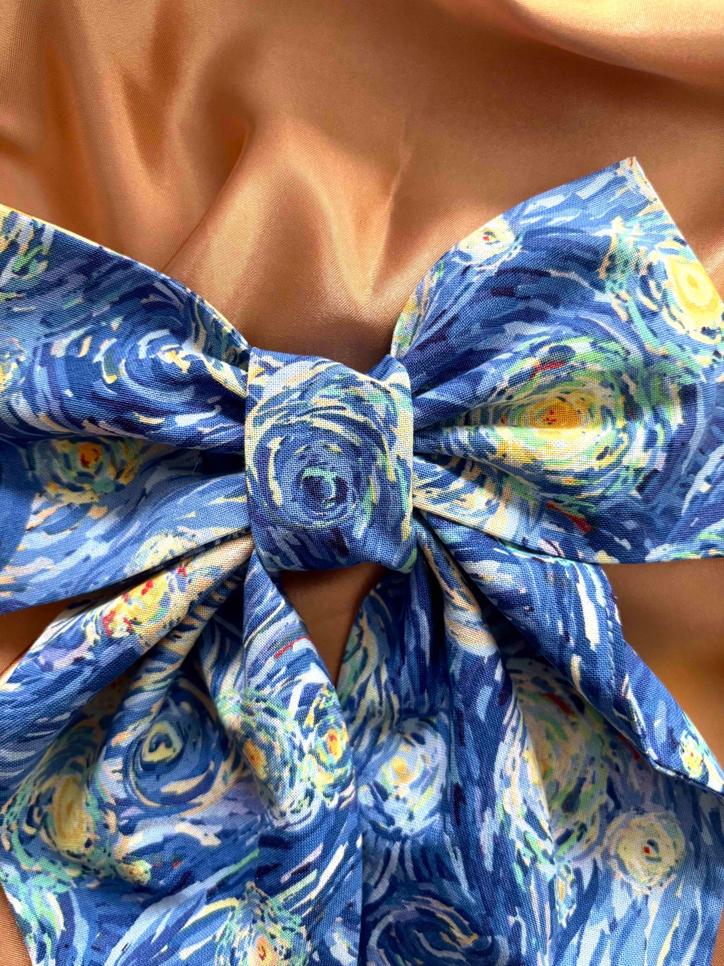 Let Me van Gogh Large Hair Bow