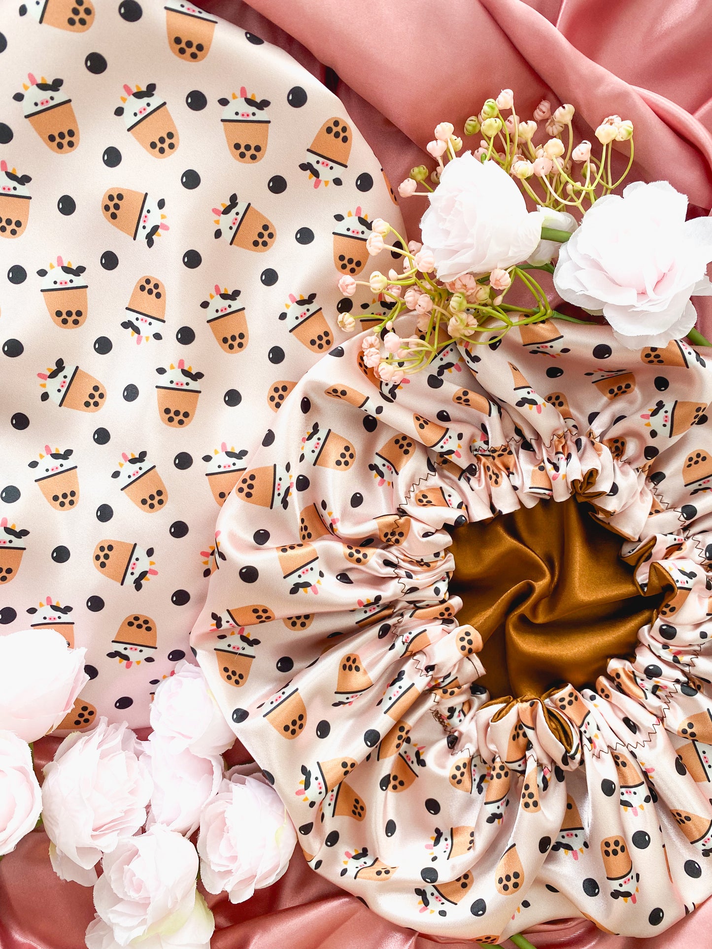 Moo Moo Juice Satin Bonnet