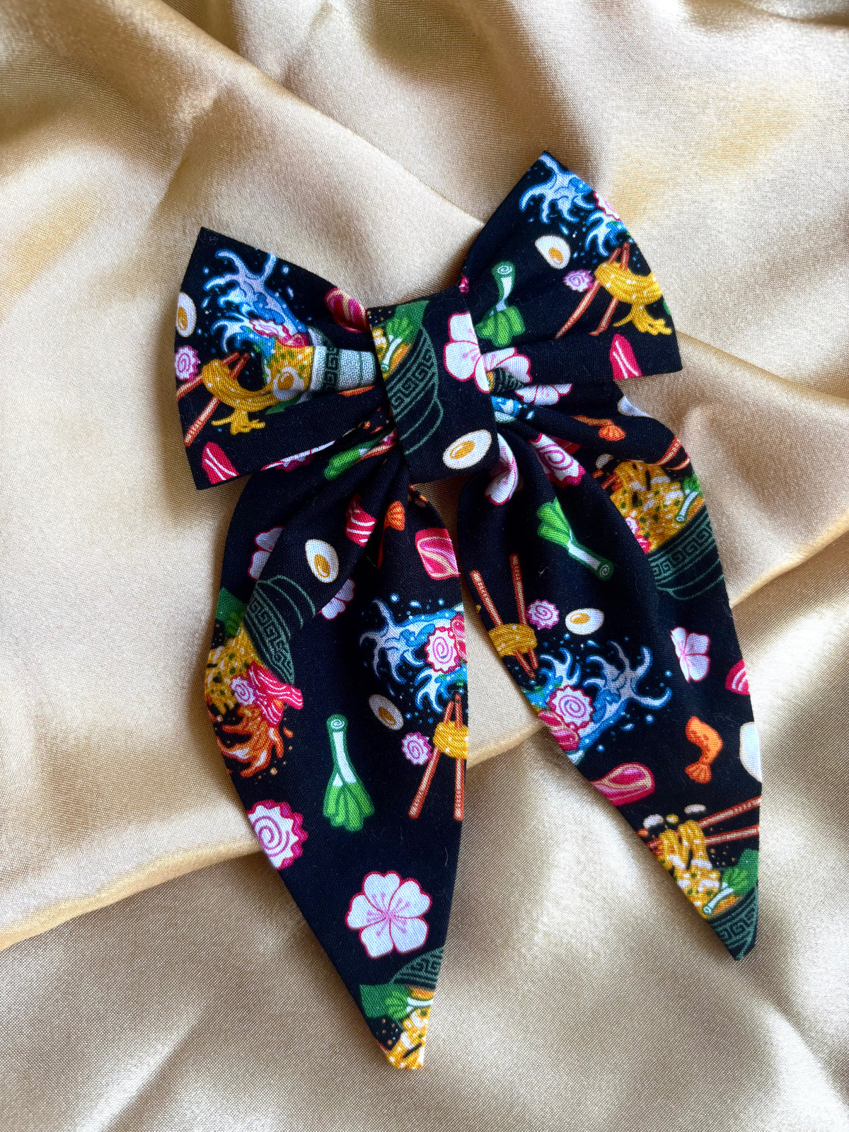 Ninjas Eat Noodles Hair Bow