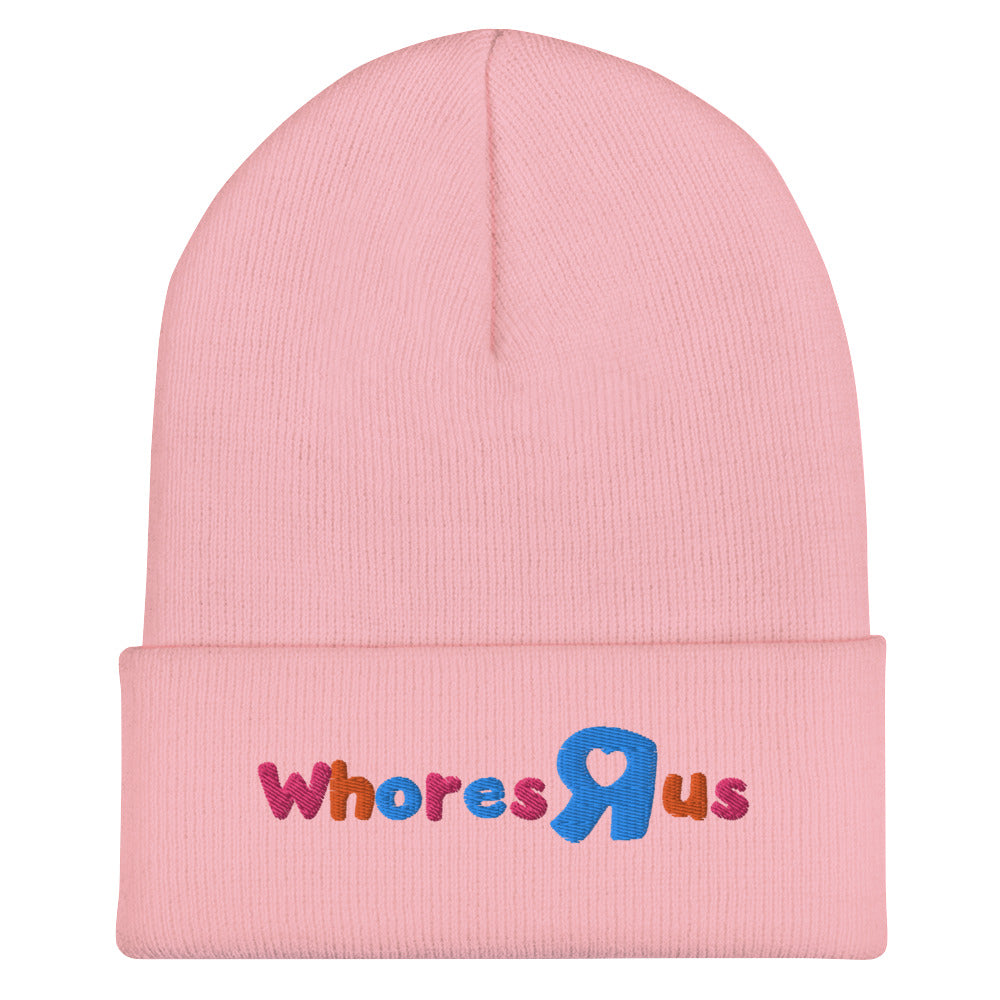 Pink Whores R Us Cuffed Beanie