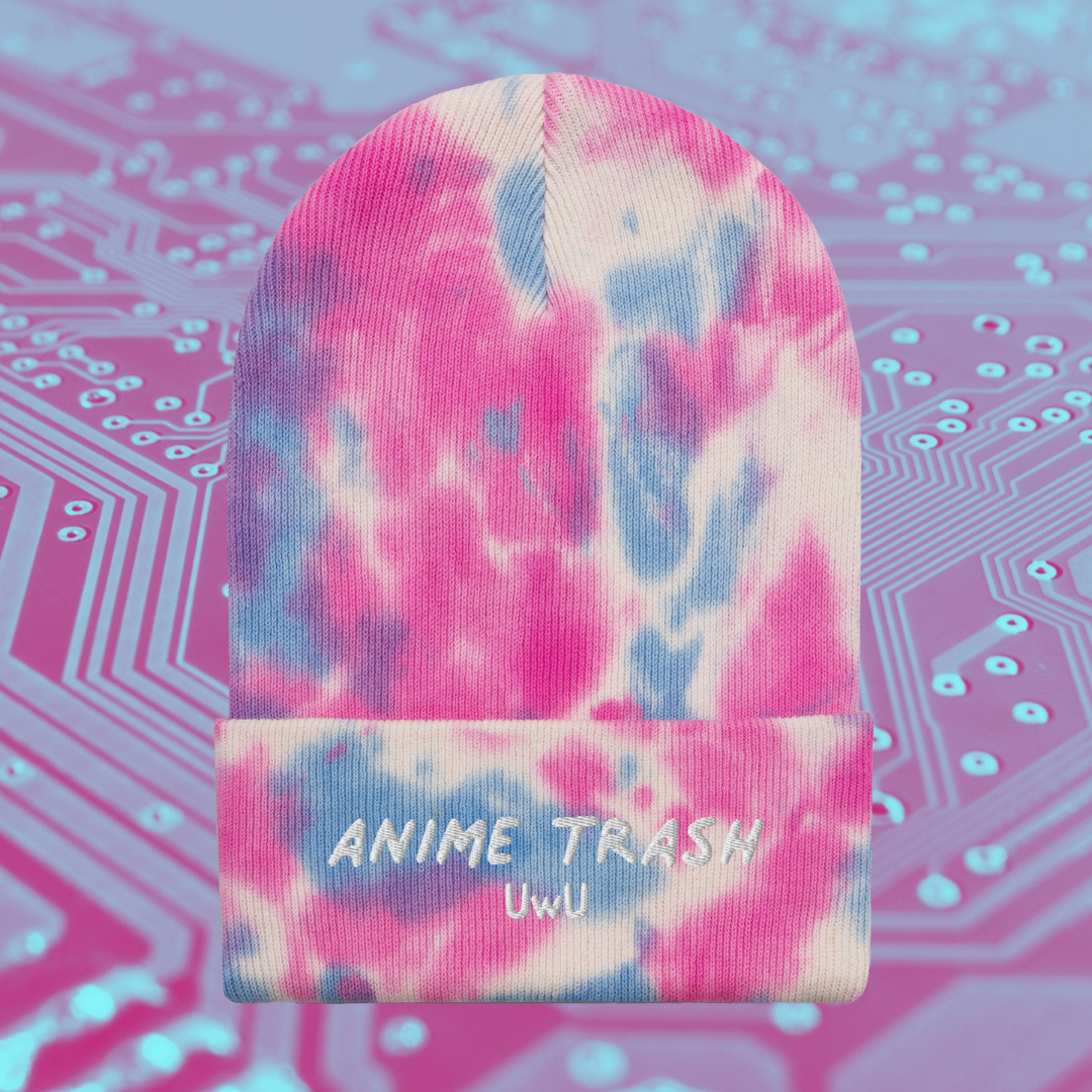 Anime Trash Tie Dye Beanie