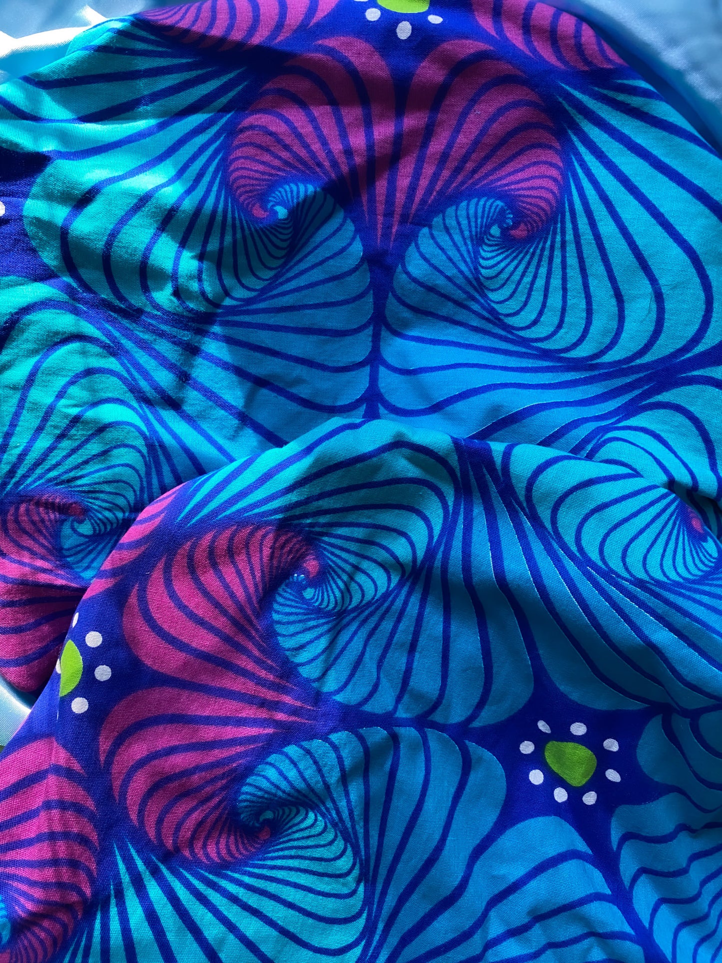 Local Drink Ankara Print Satin Bonnet