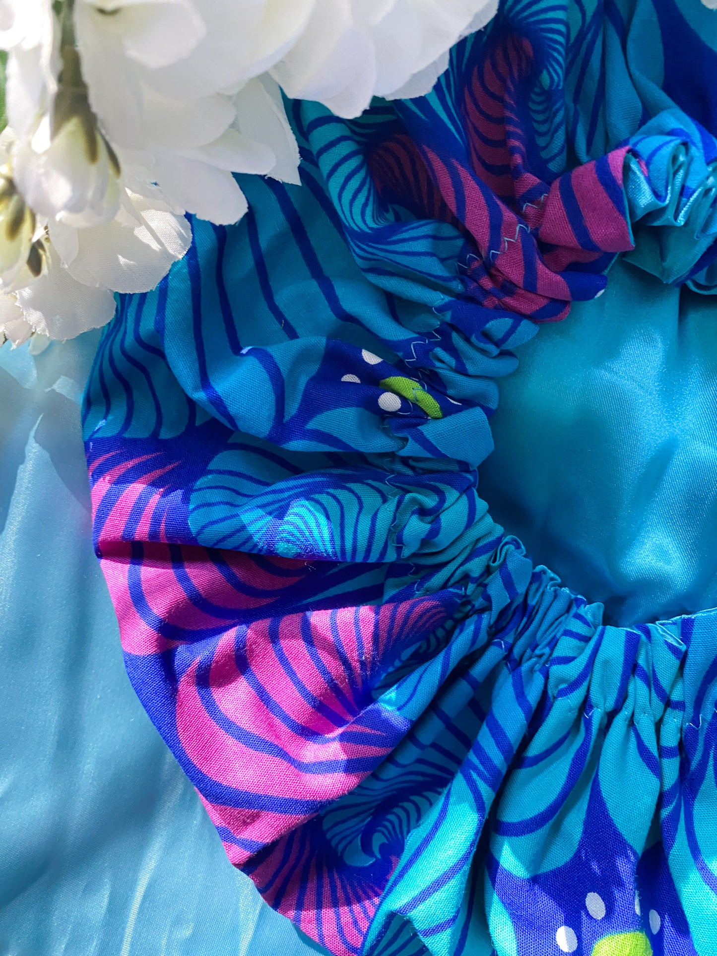 Local Drink Ankara Print Satin Bonnet