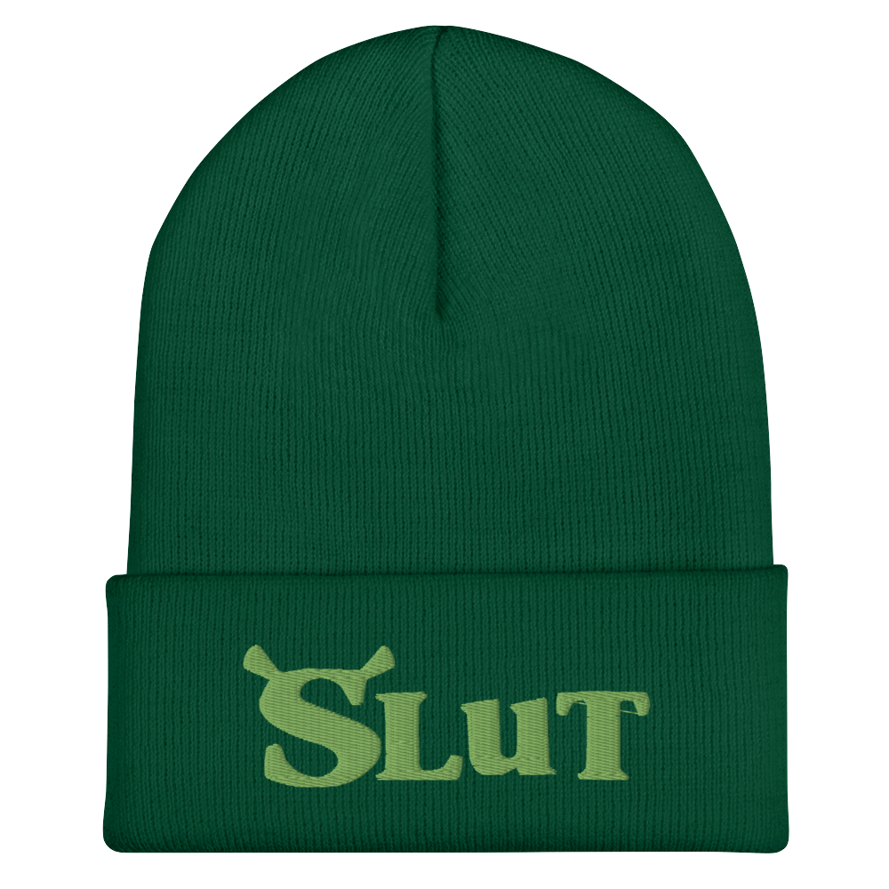 Dark Green Swampy Beanie