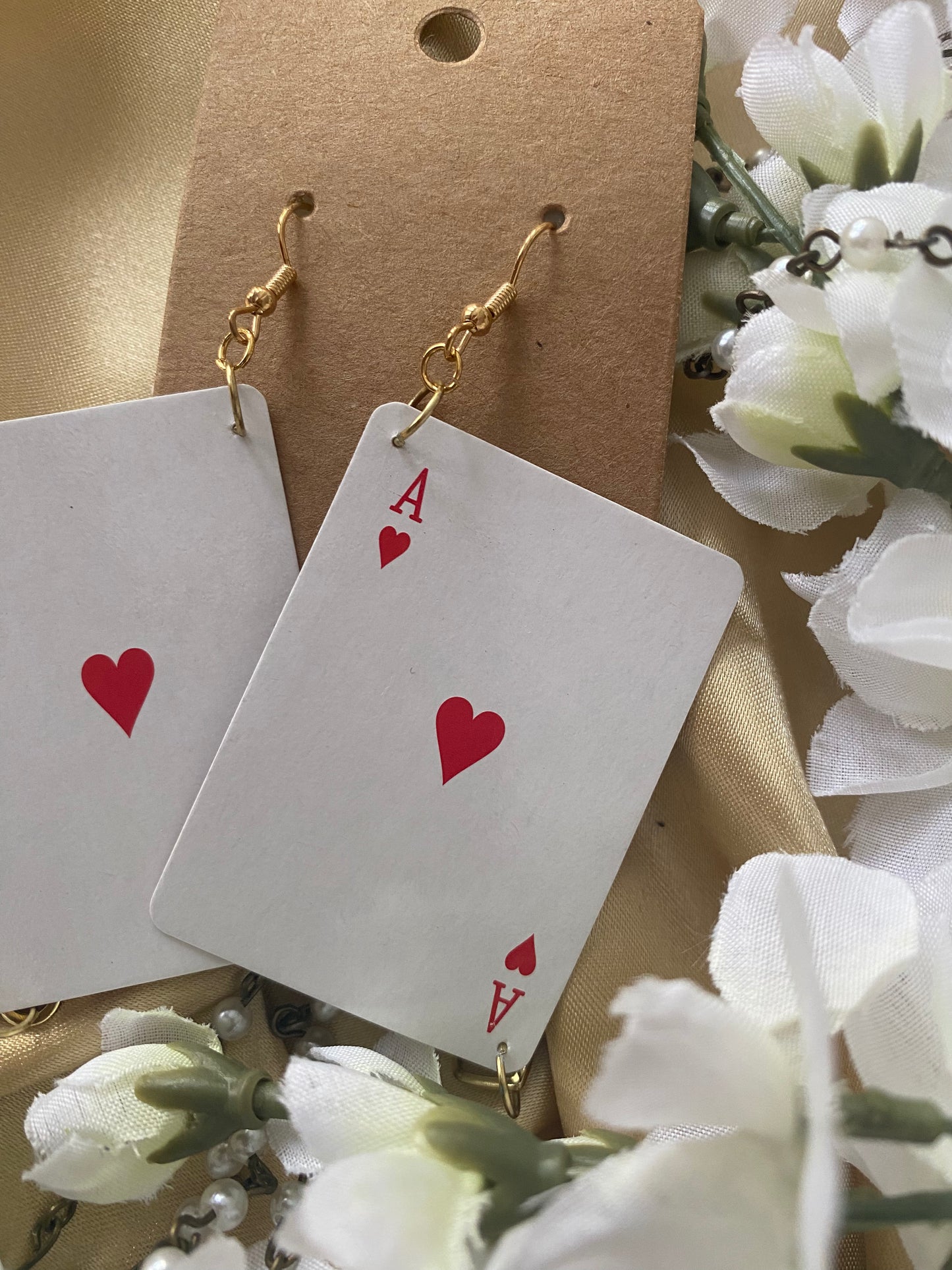 HEARTS: Hit The Deck Mini Playing Card Earrings