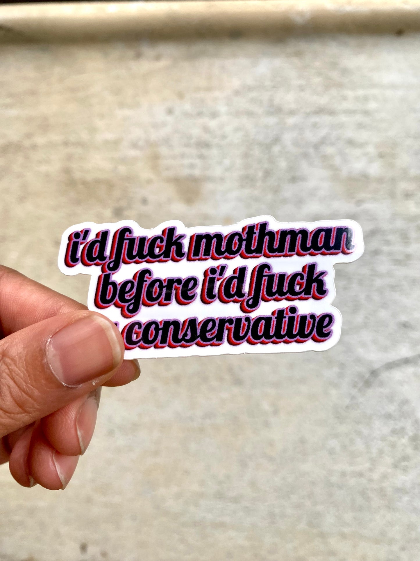 The Moth, The Myth, The Lover Sticker