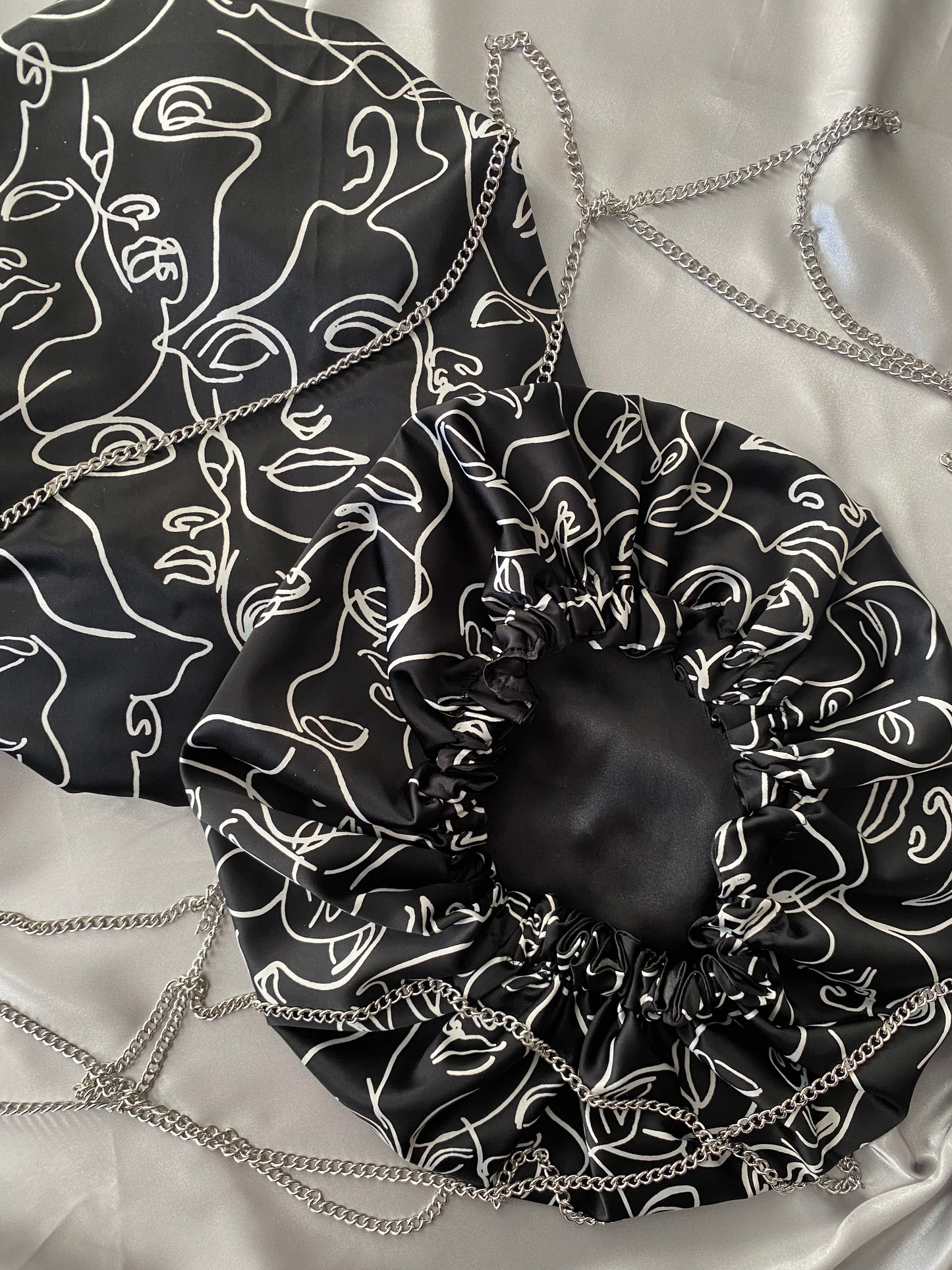 Resting Witch Face Satin Bonnet