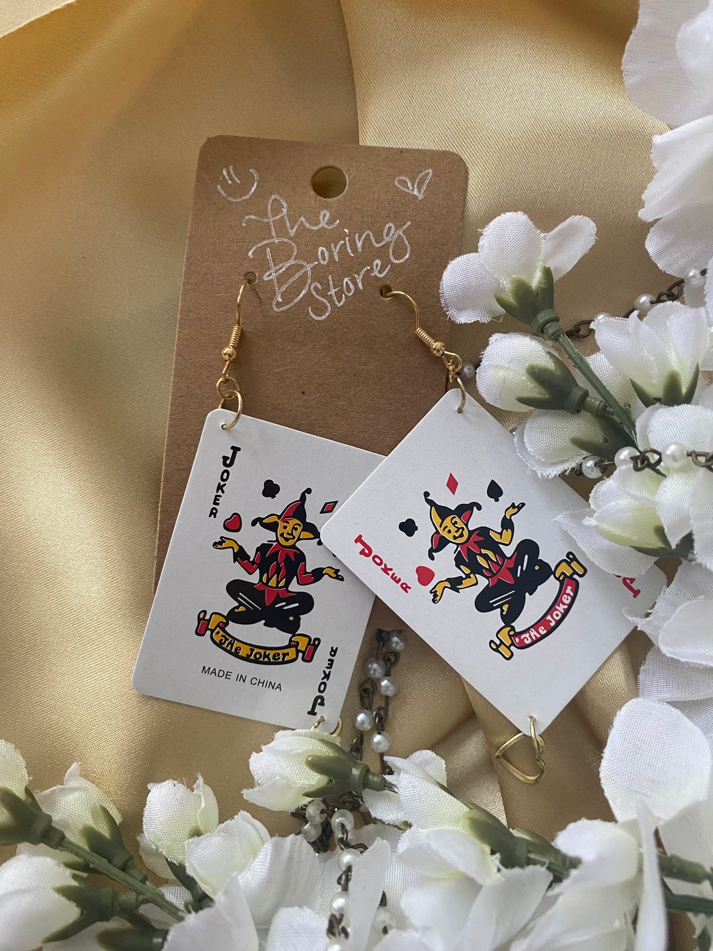 HEARTS: Hit The Deck Mini Playing Card Earrings