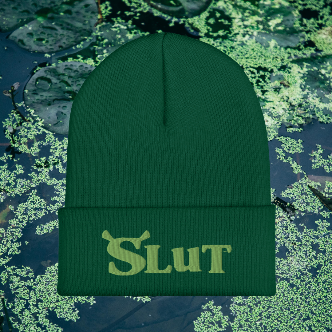 Dark Green Swampy Beanie