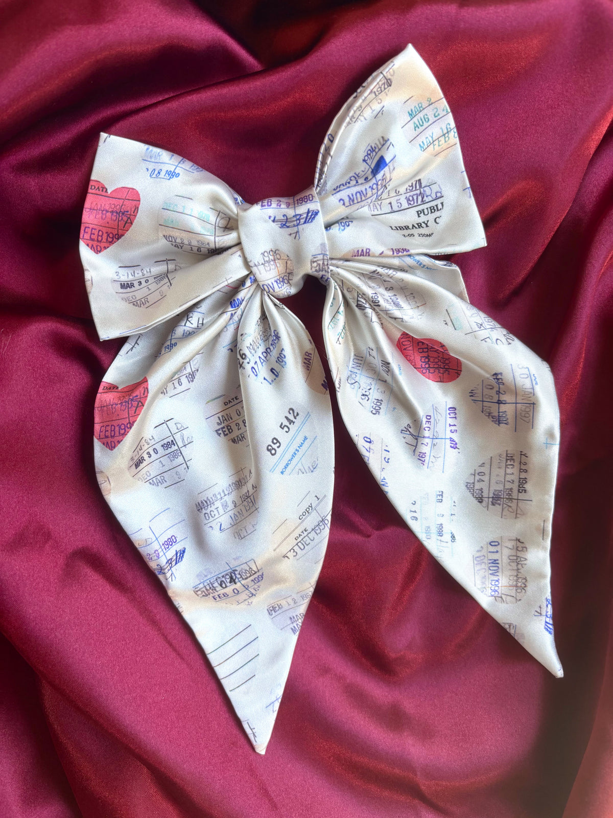 Check Me Out Satin Hair Bow