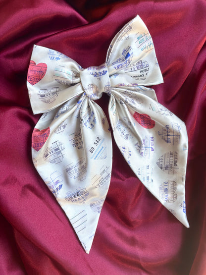Check Me Out Satin Hair Bow