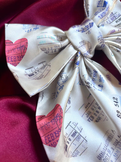 Check Me Out Satin Hair Bow