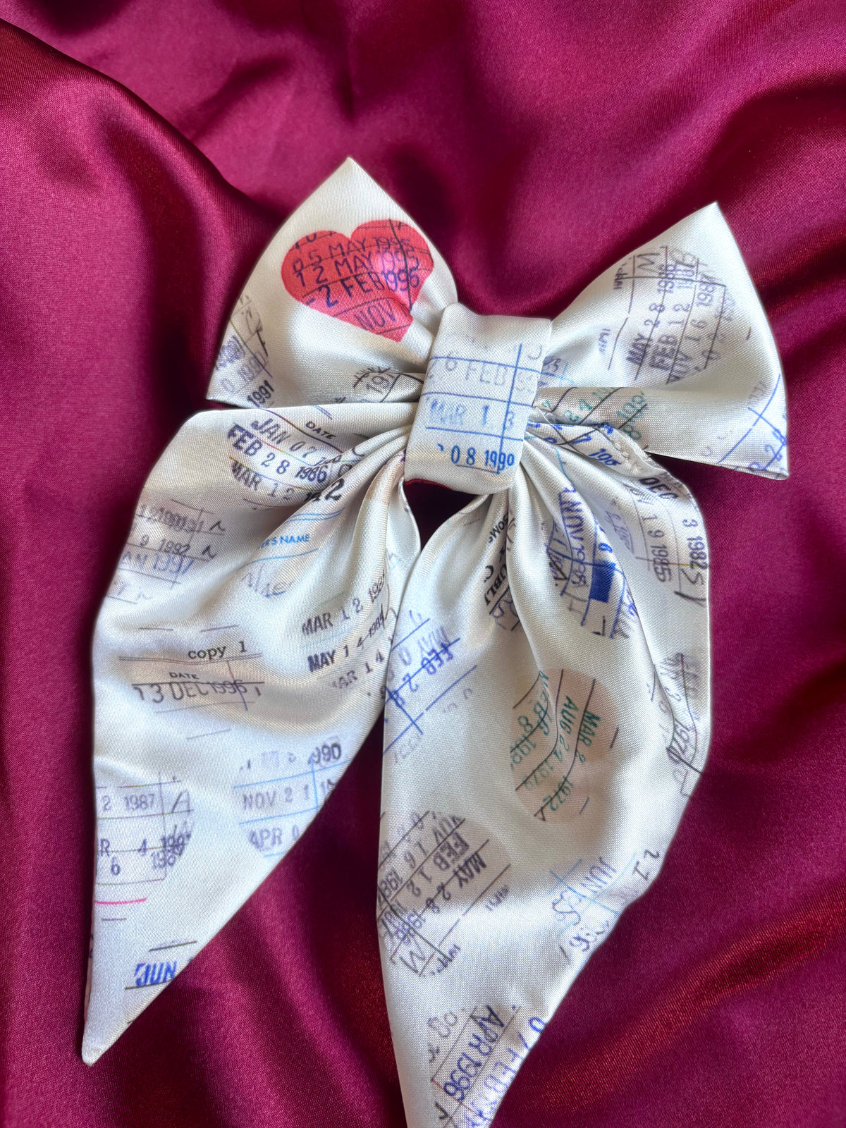 Check Me Out Satin Hair Bow