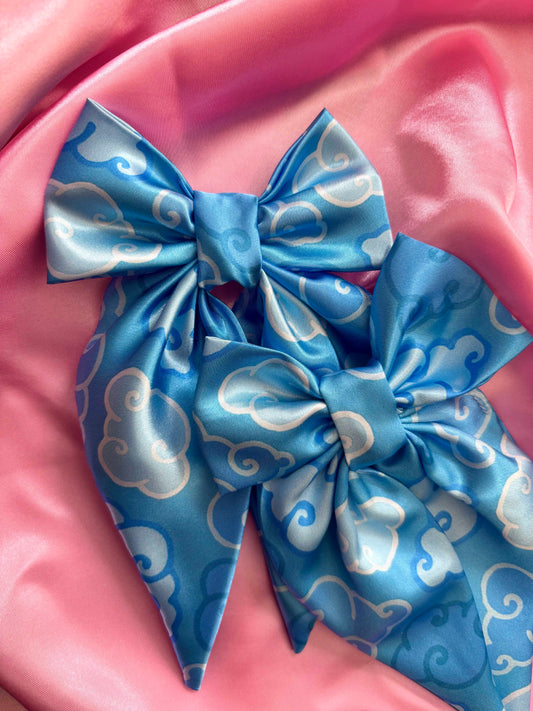 Dream on Dreamers Satin Hair Bow (Medium)