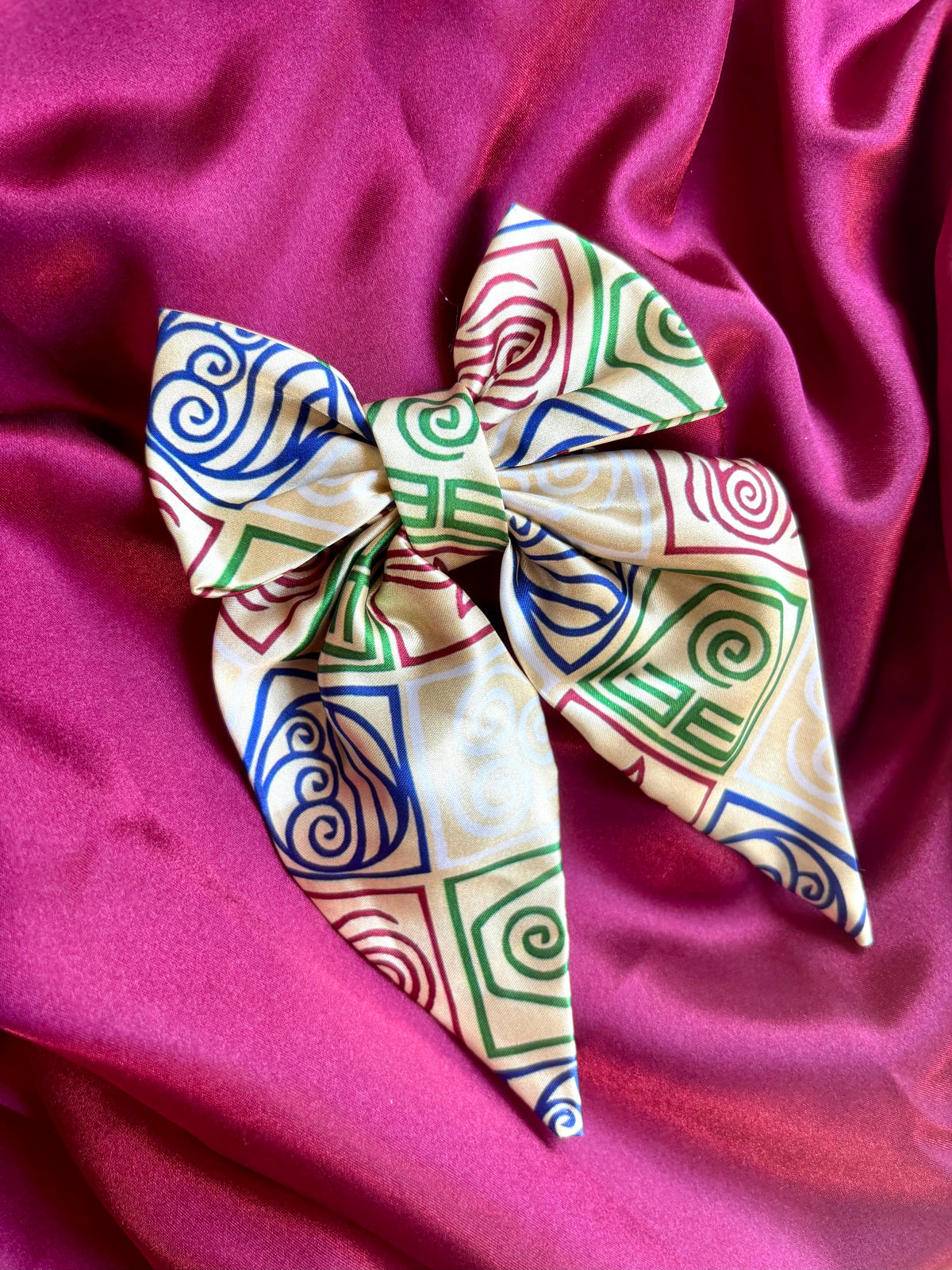 4 Nations Satin Hair Bow