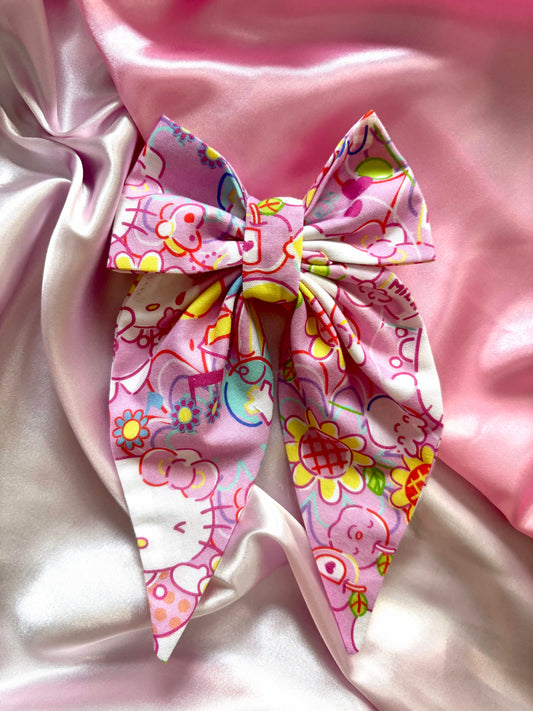 Hello Summer Cotton Hair Bow (Medium)