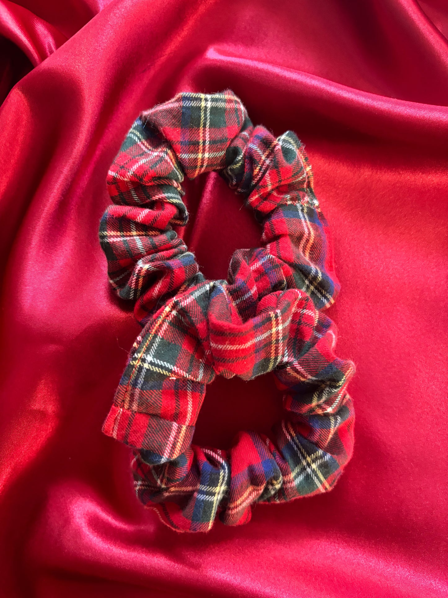 Plaid Present Holiday Scrunchie