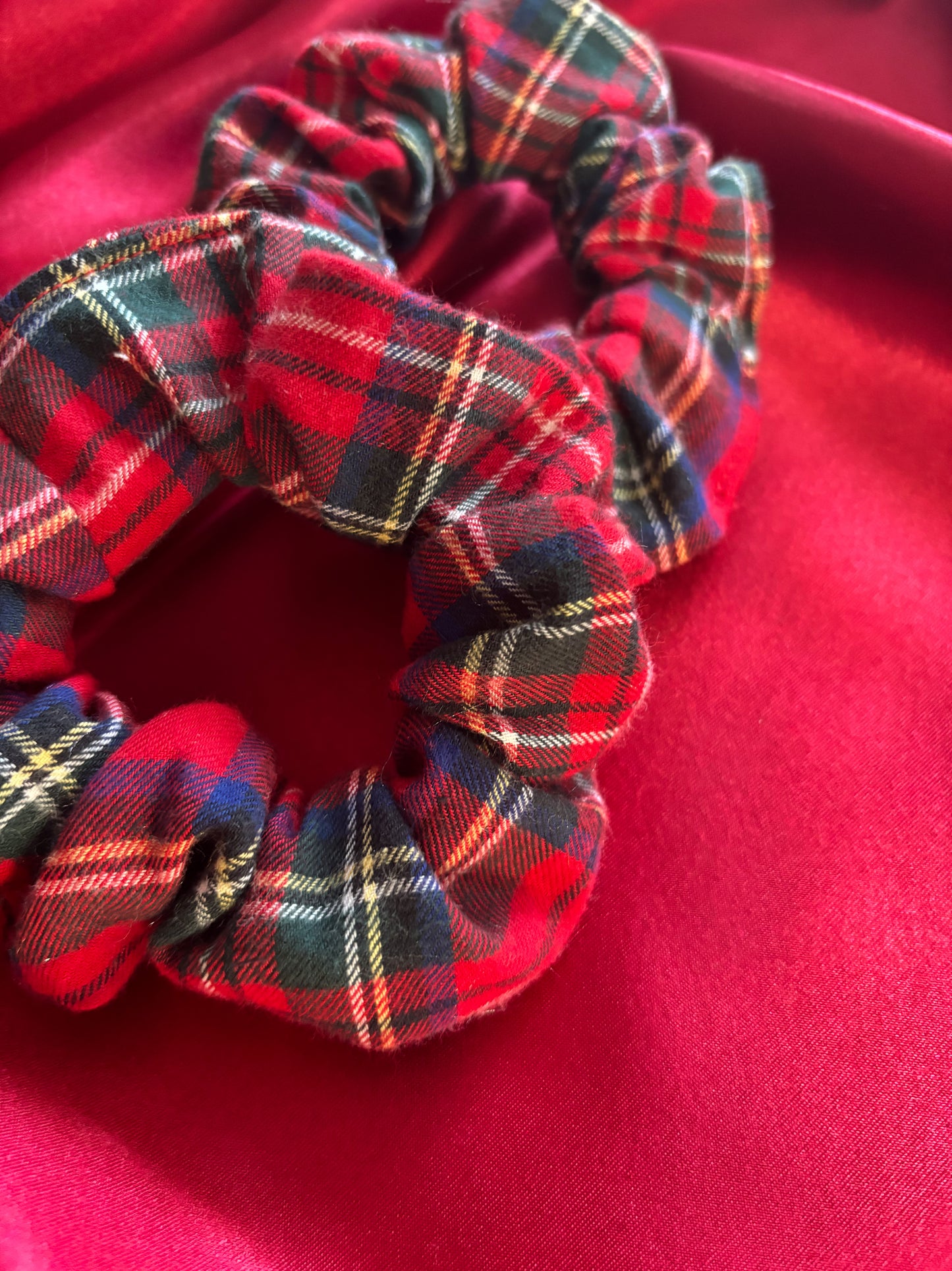 Plaid Present Holiday Scrunchie