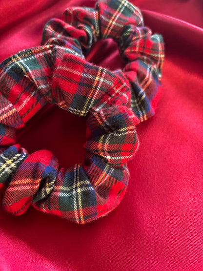 Plaid Present Holiday Scrunchie