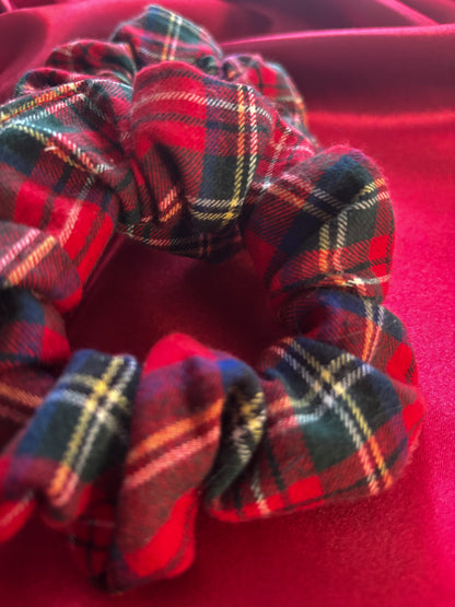 Plaid Present Holiday Scrunchie