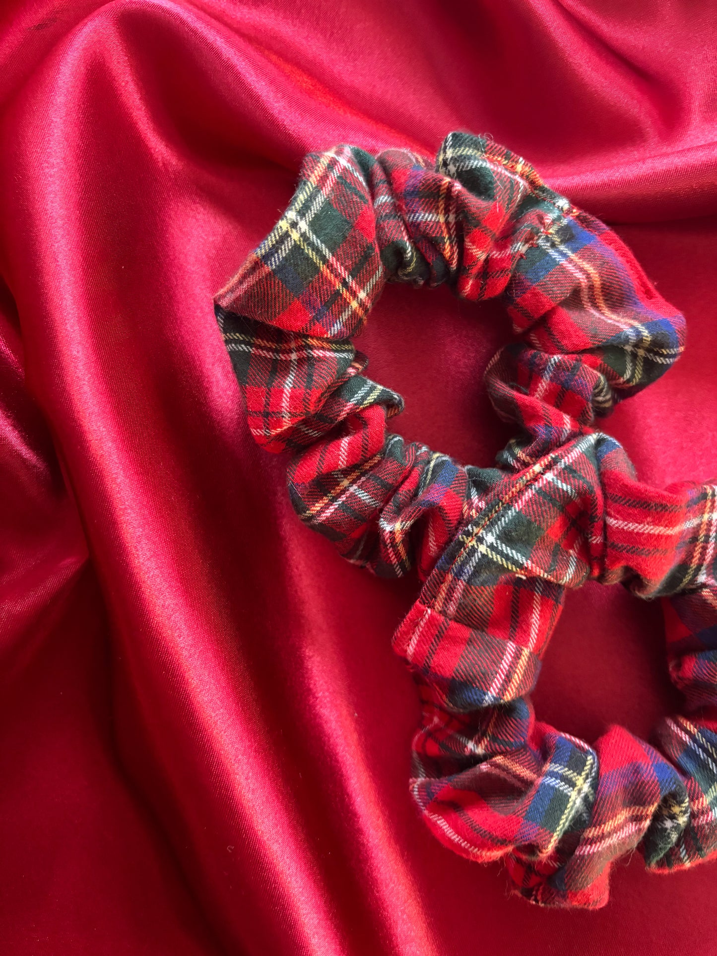 Plaid Present Holiday Scrunchie