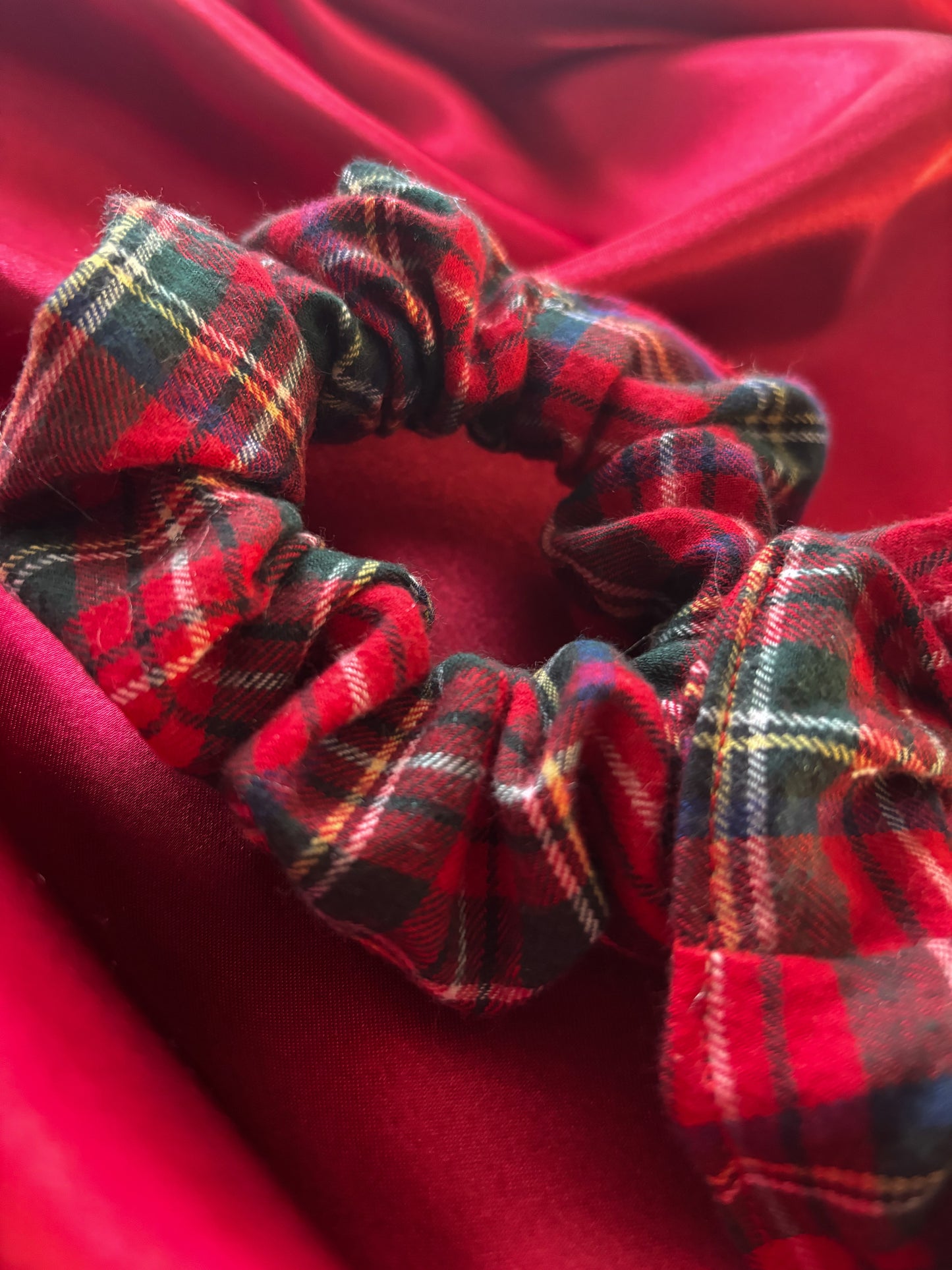 Plaid Present Holiday Scrunchie