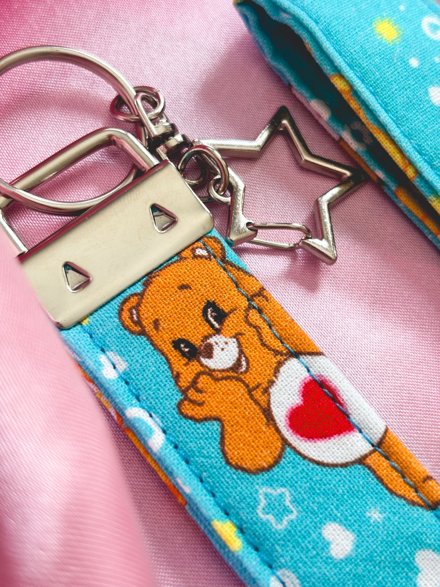 I Care A Whole Lot Wristlet Keychain