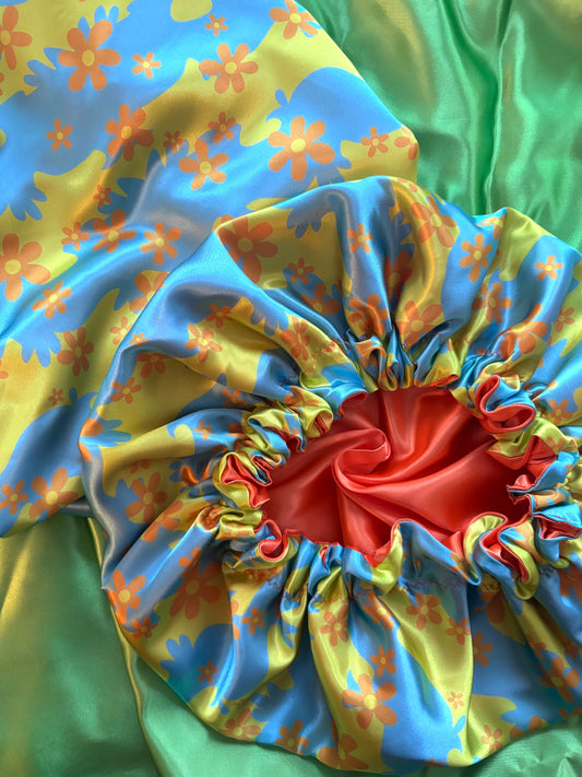 It's A Mystery Satin Bonnet