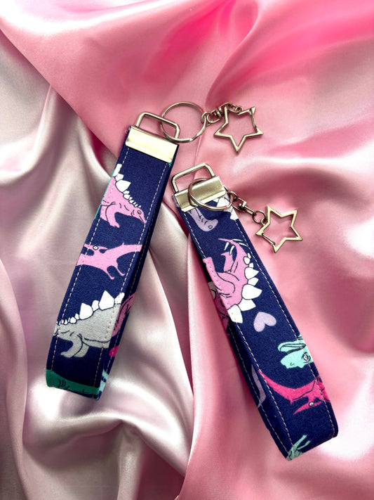 Rawr Means I Love You In Dinosaur Wristlet Keychain