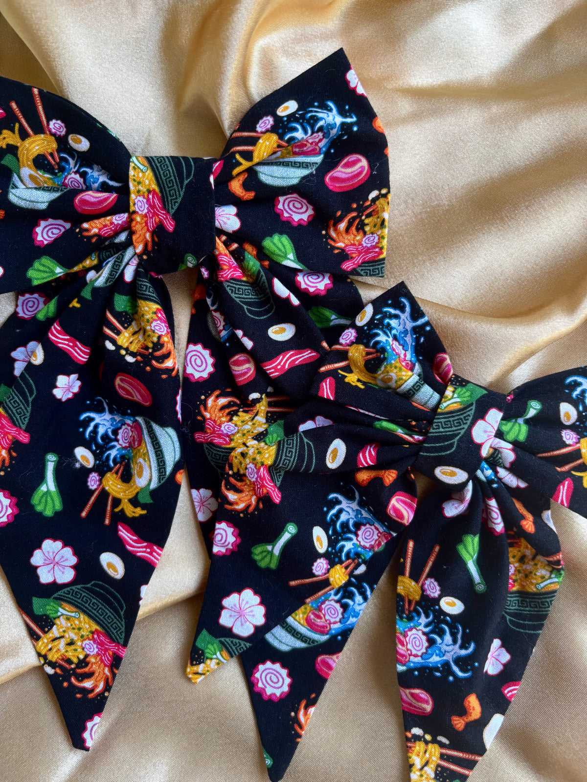 Ninjas Eat Noodles Hair Bow