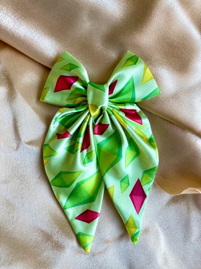 Playing God Satin Hair Bow