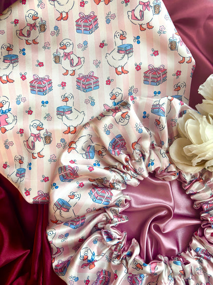 Silly Goose Book Club Satin Bonnet