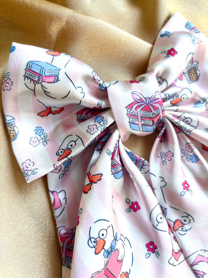 Silly Goose Book Club Hair Bow