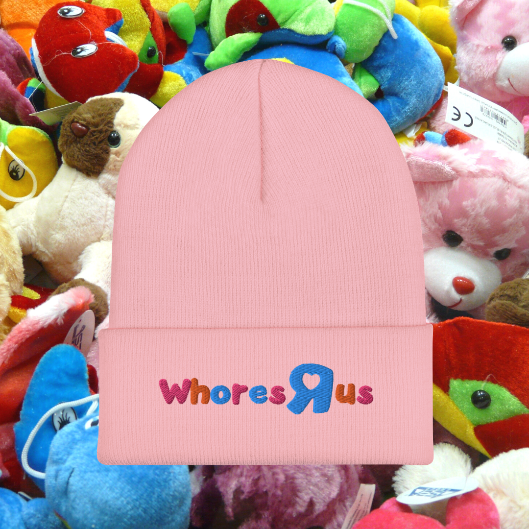 Pink Whores R Us Cuffed Beanie