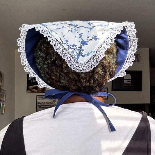 Blooms in Blue Bandana