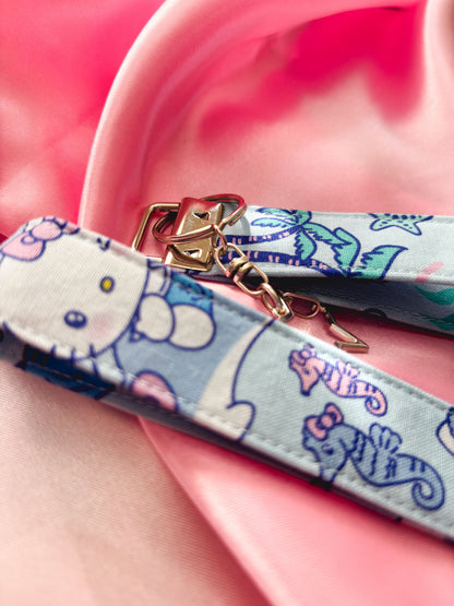 Gatito Tropical Wristlet Keychain