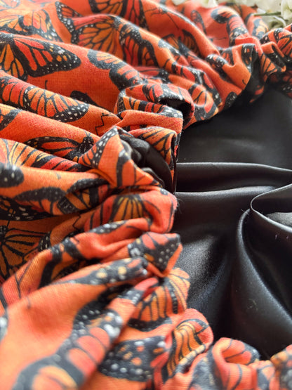 Butterfly In The Sky Satin Bonnet