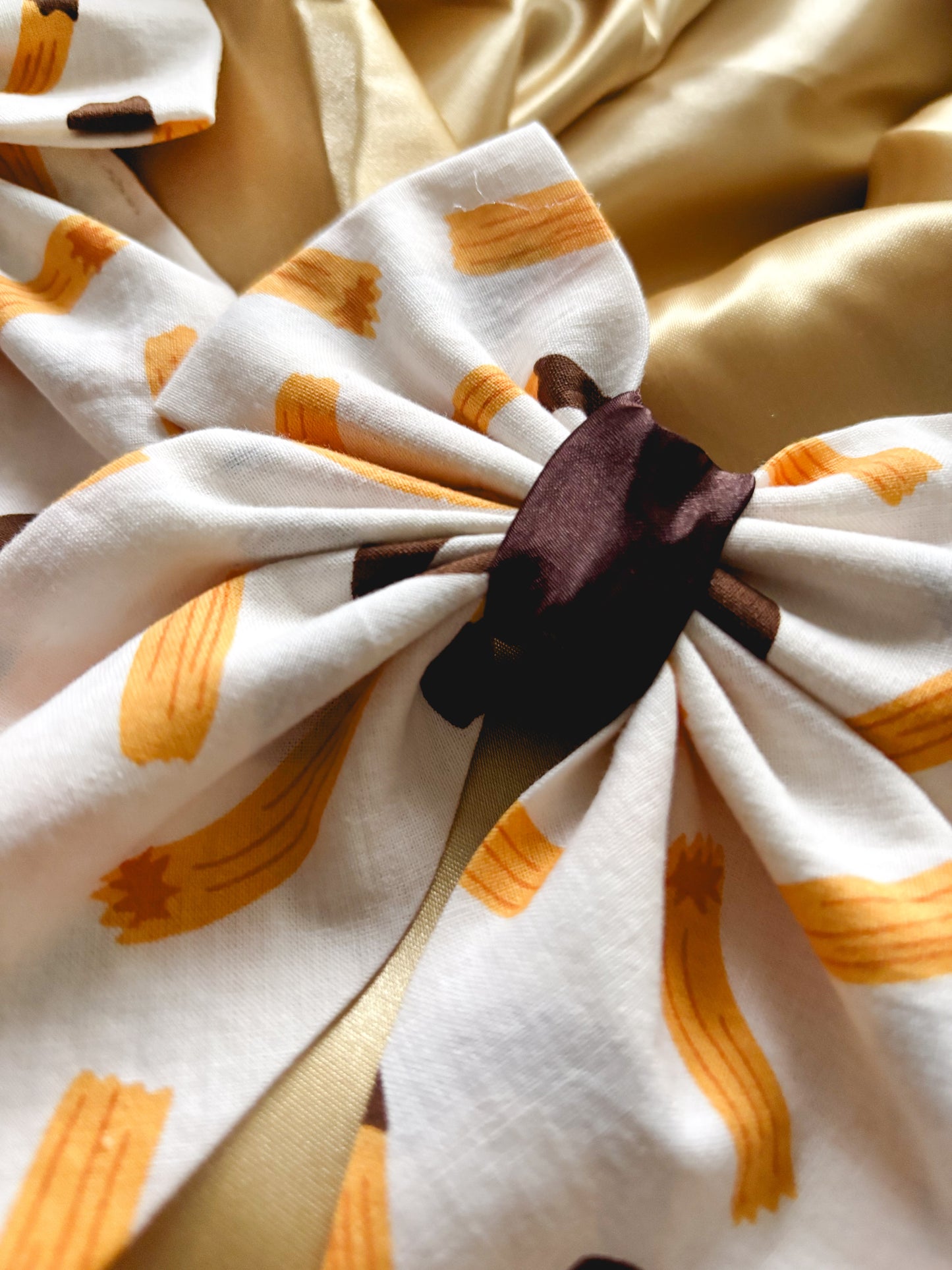 Chocolate y Canela Medium Hair Bow