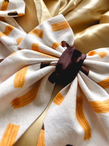 Chocolate y Canela Medium Hair Bow