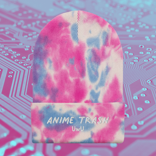 Anime Trash Tie Dye Beanie