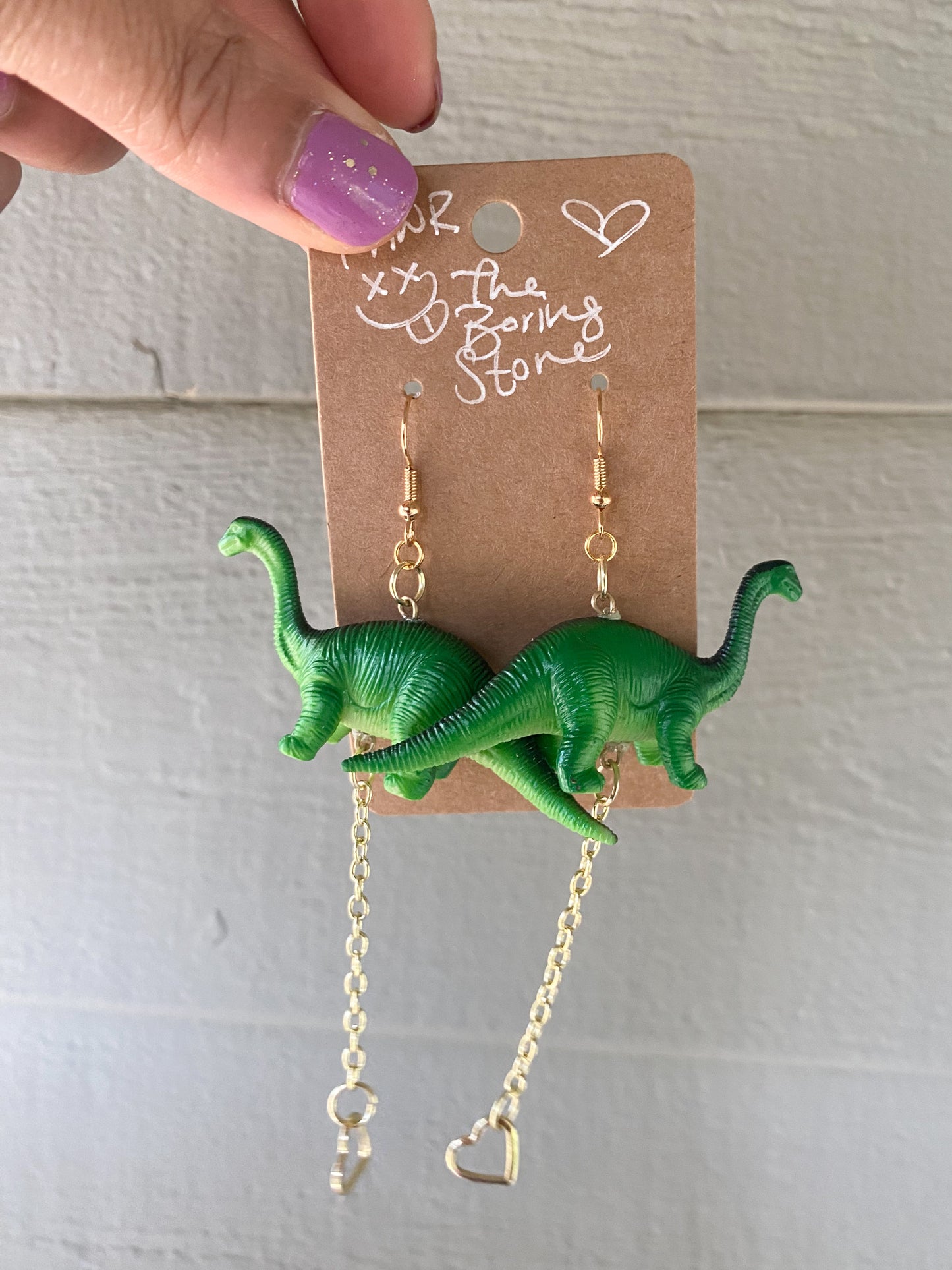 Dangling Dino Earrings