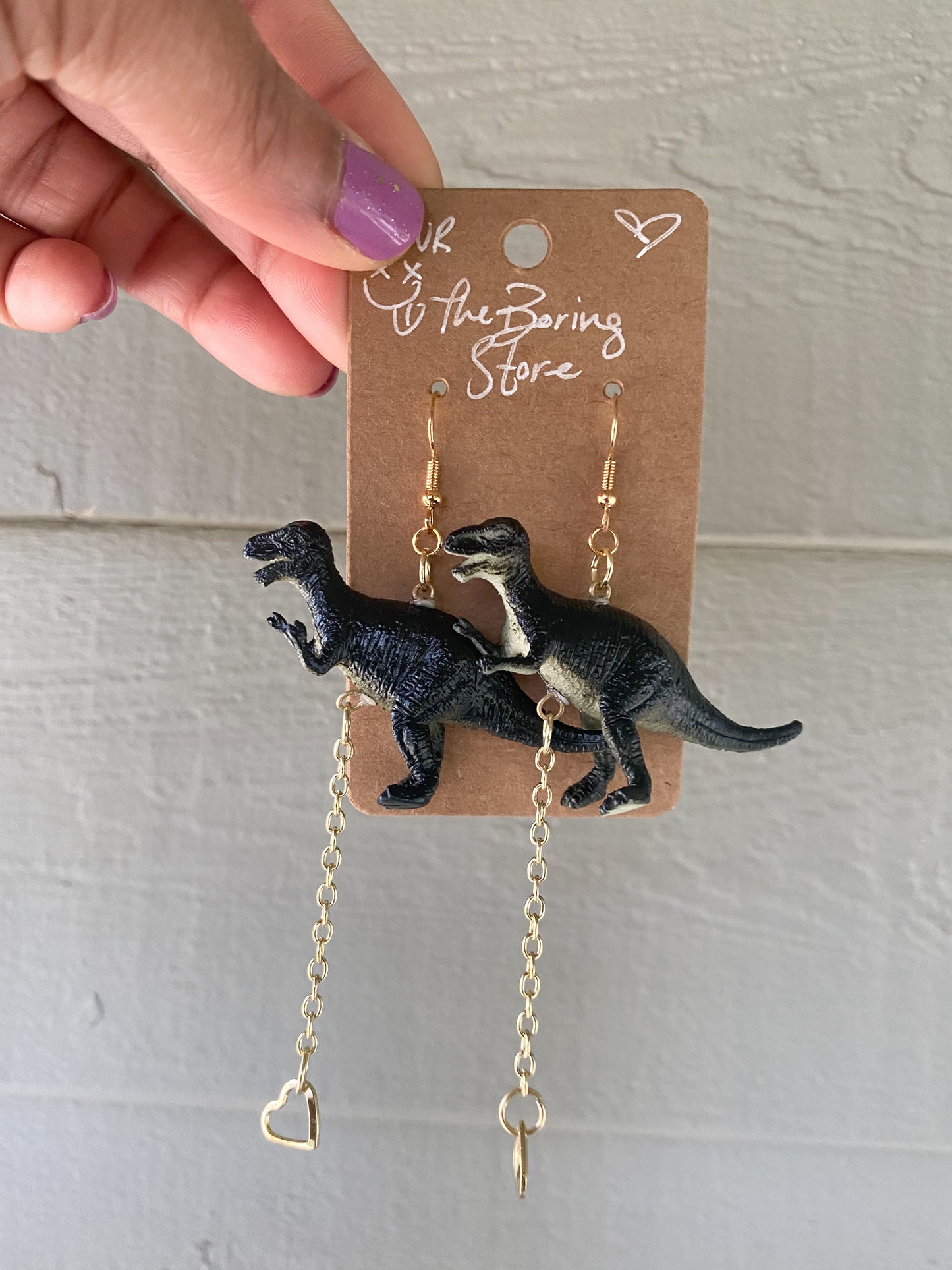 Dangling Dino Earrings